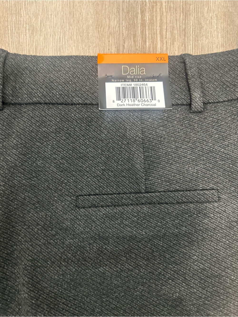Dalia XXL Pull-On Ponte Pant
Dark Heather Charcoal - Picture 5 of 11